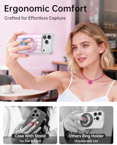 SYNCWIRE Magnetic Phone Ring Holder, for MagSafe Phone Grip Stand Kickstand - Image 5