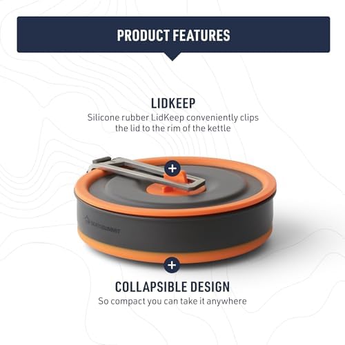 Sea to Summit Frontier Ultralight Collapsible 1-Liter Pot for Backpacking and Camping - Image 3