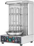 VEVOR Shawarma Grill Machine, 122°F-572°F, 13lbs Capacity, Chicken Shawarma Cooker Machine with 2 Burners, Stainless Steel, Electric Vertical Broiler Gyro Rotisserie Oven for Home and Commercial Use by VEVOR