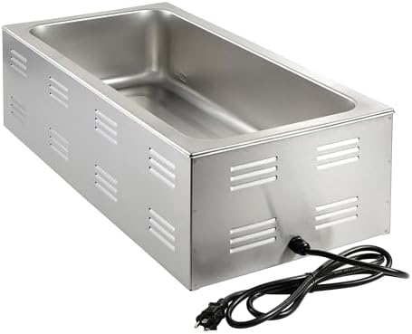 Kratos Commercial Electric Countertop Food Warmer |Large 4/3 Size Portable Steam Table Food Warmer for Catered Events |Stainless Steel | 120V, 1500 Watts (28W-532) - Image 6