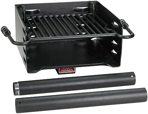 Pilot Rock Charcoal Grill - 360 Swivel Post, 3 Pack - Steel - Image 2