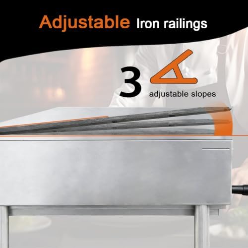 36" Commercial Natural Gas Charbroiler Grill, 3 Burner Countertop Gas Grill, 105,000 Total BTU (3x35,000 BTU), Durable Cast Iron Grates - Image 4