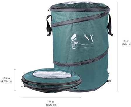 Coghlan's Deluxe Durable Pop-Up Trash Can – Collapsible Garbage Bin with Zippered Lid, Bag Clips, and Anchoring Points for Camping, Home, and Outdoor Use – 29.5 Gallon - Image 6