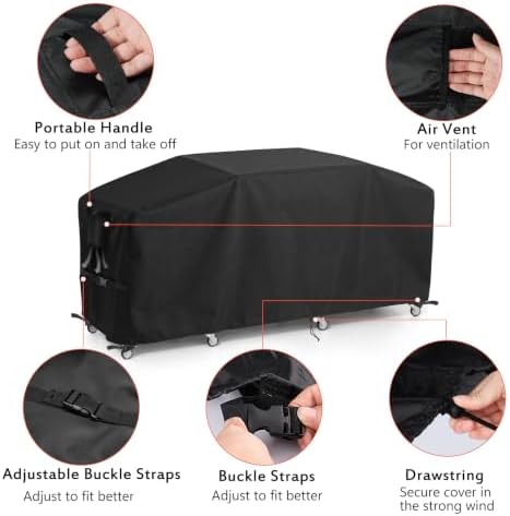Outdoor Grill Island Table Cover Waterproof for Camping BBQ Grill - Image 5