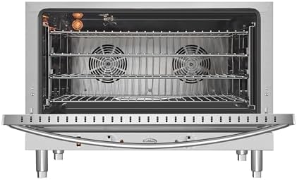 KoolMore 32 in. Commercial Countertop Convection Oven, Holds Full Size Pans, 4 Racks and 3500W of Power, 240V in Stainless-Steel, ETL Listed for Safety and Sanitation (KM-CTCO-44) - Image 6