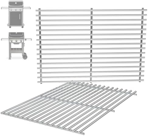 7639 17.5" Grill Grates Replacement for Weber GS4 Spirit II 300 Series, for Weber Spirit 300 Grill Grates, Genesis Silver/Gold/Platinum B/C, Genesis 1000-5000 for Weber Grill Grates by BBQration