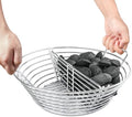 The Accessories for Big Green Egg, Ash Charcoal Basket for Large BGE, Parts for Big Green Egg, Stainless Steel Grill Ash Baskets for The Large(L) BGE and Kamado the Joe Classic(with Divider) by DOLAMOTY