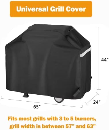 Utheer 65 in Grill Cover for Large 4-6 Burner Grills, 600D Waterproof - Image 2