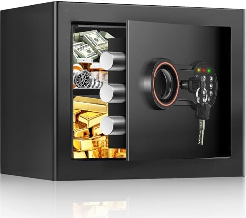1.0 Cub Small Safe for Home, Mini Safe Box for College Dorm Room by BuildYourSafekeepingSystem