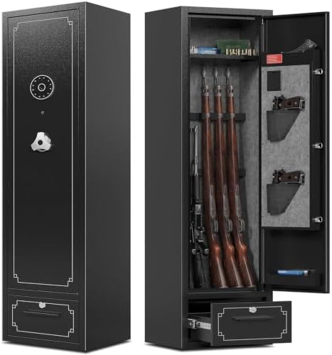 KAER Gun Safe for Rifles and Pistols,5-6 Quick Access Gun Rifle Safe,AR15 by KAER