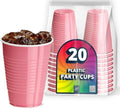 DecorRack Party Cups 12 oz Disposable Plastic Cups for Birthday Party Bachelorette Camping Indoor Outdoor Events Beverage Drinking Cups by DecorRack