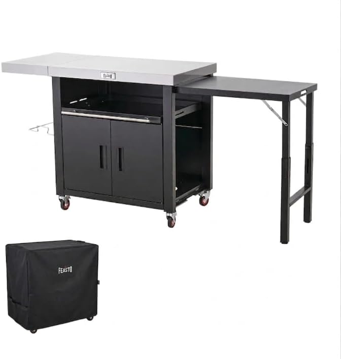Feasto Outdoor Kitchen Island, 74" x 26" Grill Table by Idealforcook