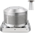 Patio Heater Emitter Screen and Base for 4-Sided Pyramid Glass Tube Heater by SafBbcue