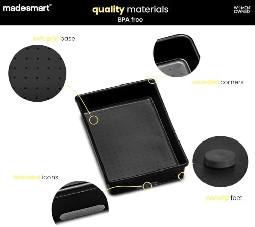 madesmart Classic 9 x 6 Storage Bin, Carbon - Image 5