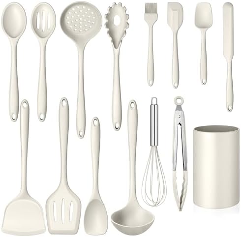 Homikit Kitchen Utensils Set, 15pcs Silicone Cooking Utensil with Holder by Homikit
