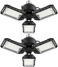 Aoretic LED Garage Lights 2 Pack -80W, 8000LM 6500K Led Shop Light with 3 Deformable Panels, Basement Barn Light Garage Ceiling Lights, E26 for Garage, Warehouse, Shop, Basement by Aoretic