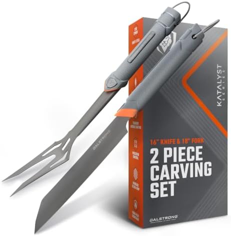 Dalstrong BBQ Knife & Fork Set - 16" Grill Knife & 18" Meat Fork by Dalstrong