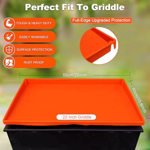 Full-Edge 22" Silicone Griddle Cover Compatible with Blackstone - Image 3