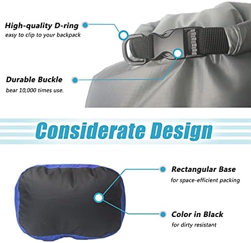 Frelaxy Dry Bag 5 Pack, Ultralight Waterproof Dry Sack for Outdoor Use - Image 4