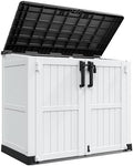 LHBcraft Outdoor Storage Cabinet 36 Cu Ft with Lockable Doors, Portable Horizontal Resin Storage Shed -Easy to Assemble, Waterproof Outdoor Storage Box for Backyards,Patios by LHBcraft-US