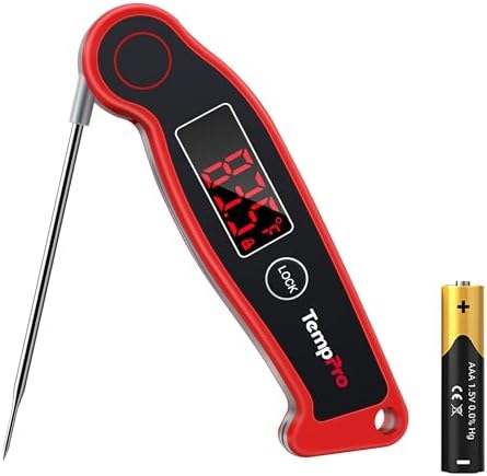 TempPro TempSwift 0.5 Sec Instant Read Digital Meat Thermometer Waterproof by TempPro
