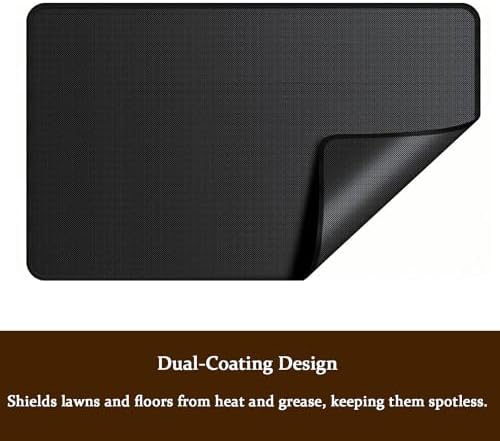 Under Grill Mat – Fireproof, Waterproof & Oil-Proof BBQ Deck Protector – Double-Sided Grill Pad for Outdoor Grills – Compatible with Ninja FlexFlame PG301 PG305 - Image 3