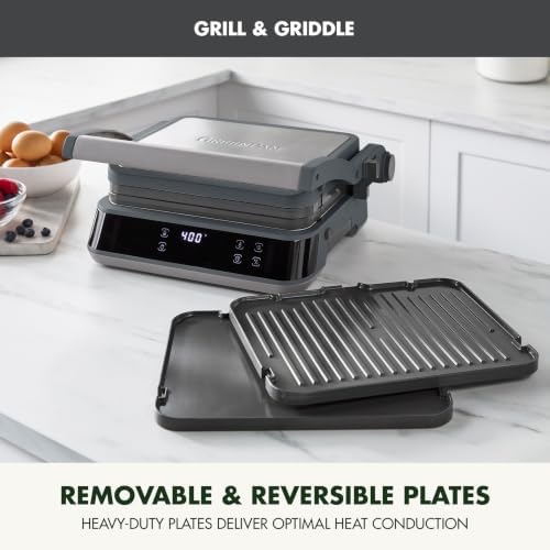 GreenPan Advanced Grill & Griddle, PFAS-Free Ceramic Nonstick, Graphite - Image 5