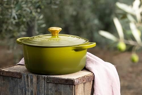 Le Creuset Enameled Cast Iron Round Dutch Oven, 5.5 qt., Olive - Image 5
