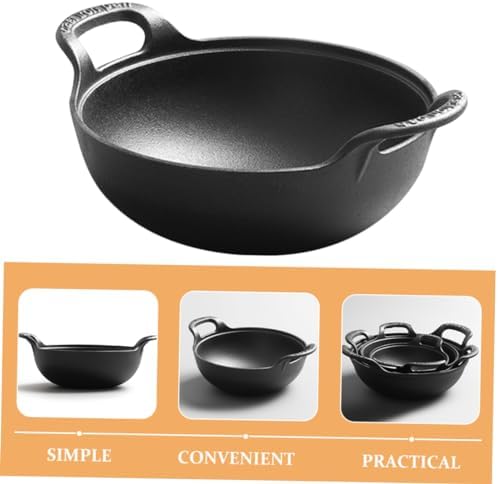 Cast Iron Camping Skillet with Side Handles for Outdoor Cooking - Image 4