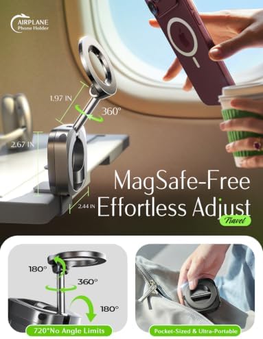 LISEN Airplane Travel Essentials for Flying Airplane Phone Holder for Desk - Image 2
