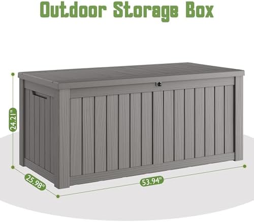 KAMABOKO 160 Gallon Outdoor Storage Box Waterproof Deck Box for Patio - Image 2