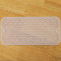 MicoYang Silicone Dish Drying Mat for Multiple Usage,Easy clean,Eco-friendly,Heat-resistant Silicone Mat for Kitchen Counter or Sink,Refrigerator or Drawer Liner Translucent S 12 inches x 6 inches by MicoYang