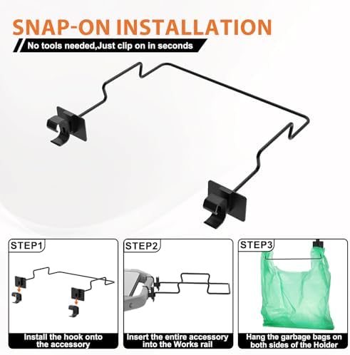 Organizer Kit for Weber Grills - Paper Towel Holder, Garbage Bag Holder - Image 5