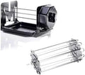 ROTO-Q 360 Non-Electric Rotisserie Kit with 10-Piece Skewer Set - Cordless Spit Roaster for Grills, Ovens, Smokers, BBQs - Indoor & Outdoor Cooking (Black) by ROTO-Q360