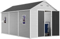 WACASA 8x14 FT Deep Resin Plastic Outdoor Storage Shed, Floor Included by WACASA