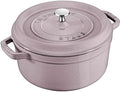 STAUB Cast Iron 5.5-qt Round Cocotte - Lilac by Unknown