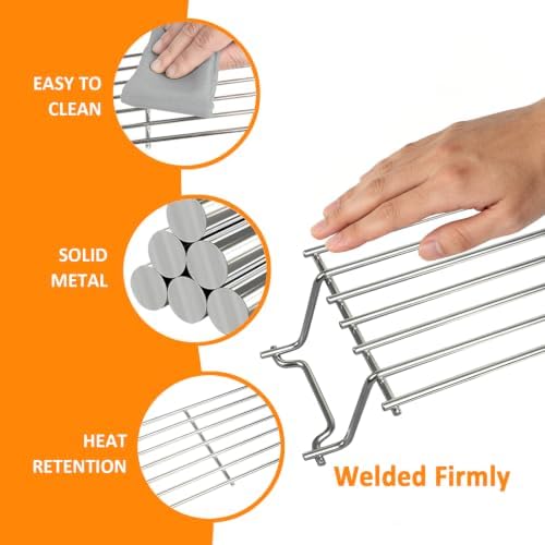 7641 Warming Rack Stainless Steel Grill Rack for Weber Spirit 300 Series - Image 3