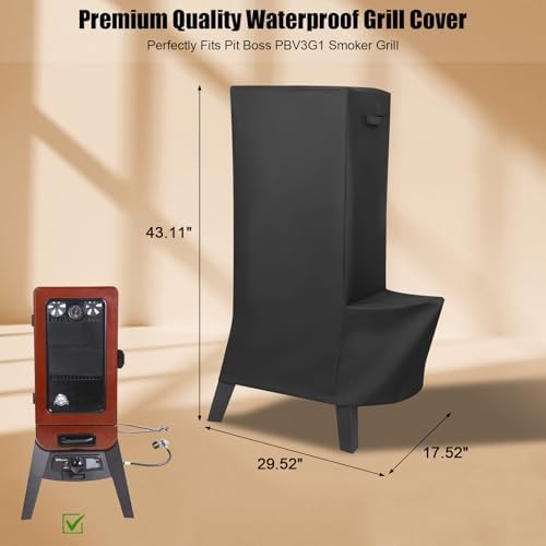 QuliMetal Vertical Smoker Cover for Pit Boss 2/3 Series - Image 2