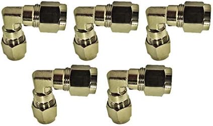 Misting Fittings (3/8 Inch Compression Elbow-Pack of 5) by Mistcooling