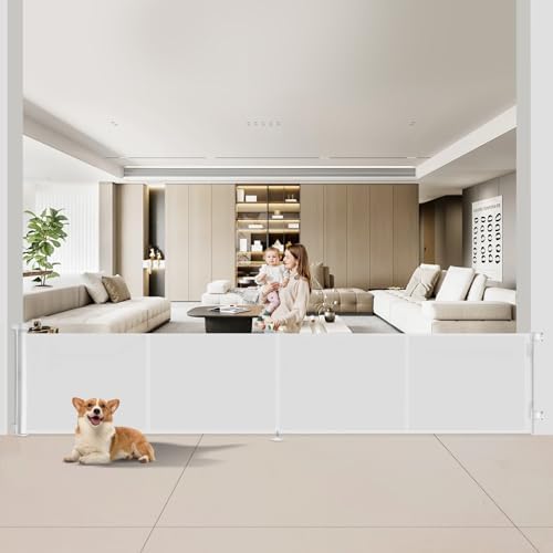 Miumoon 200 inch Reinforced Retractable Baby Gates 37 inch Tall by MiumoonBabyGates