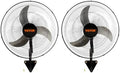VEVOR 20 Inch Wall Mount Fan, Oscillating, 3-Speed, 4000 CFM, 2 Pack by VEVOR