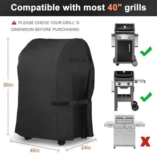 LBTING Grill Cover, 40-inch Heavy Duty Waterproof BBQ Gas Grill Cover - Image 2