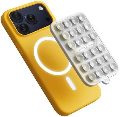 OCTOBUDDY Magnet - Dual Magnetic & Suction Phone Mount - Transparent by OCTOBUDDY