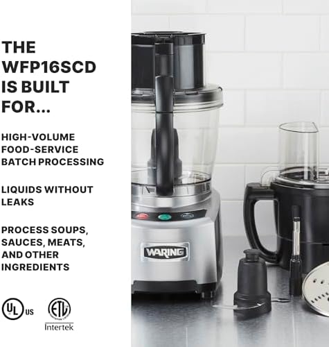 Waring Food Processor with 4-Quart Capacity & Continuous-Feed with Dicing - Image 2