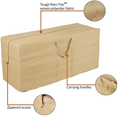 Classic Accessories Terrazzo Water-Resistant 60 Inch Patio Cushion and Cover Storage Bag, Outdoor Cushion Storage - Image 4