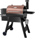 VEVOR Wood Pellet Grill Smoker, 8 in 1 BBQ Grills for Outdoor Cooking, 575 Square Inches Cook Area Electric Grill and Smoker, with LCD Screen Controller, Meat Probe, 500°F Max Temperature, Black by VEVOR