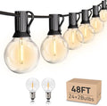 HISTAR 48ft Led Outdoor String Lights for Patio with 26 Globe Bulbs by HistarDirect
