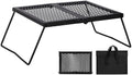 REDCAMP Folding Campfire Grill Heavy Duty Steel Grate, Portable Camp Fire Cooking Rack Over Fire Pit with Carrying Bag for Outdoor BBQ Camping by REDCAMP