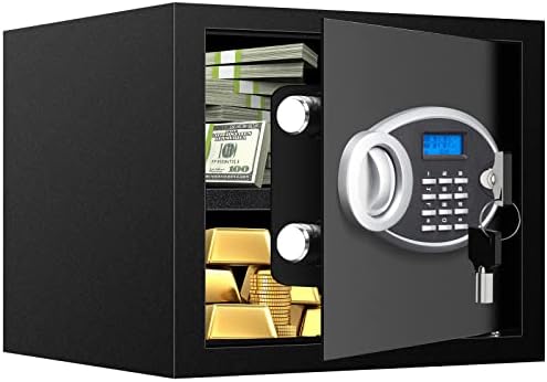 1.7 CUFT Home Safe Fireproof Waterproof, Anti-Theft Digital Security Personal Safe Box with Electronic Keypad and Removable Shelf, Small Fireproof Safe for Documents Money, Jewelry, Medications by HomeSafe