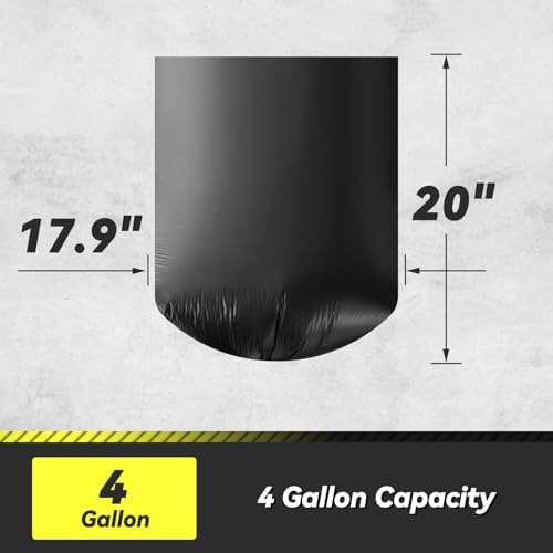 Wowflash 100 Count 17 Micron Extra Heavy Duty 4 Gallon Trash Bags - Image 4